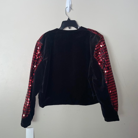 Black and red sequin jacket - Picture 2 of 2